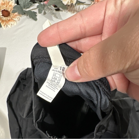 NEW $125 Sea Level [ 14 US ] Front Zip Long Sleeve‎ One Piece Swimsuit Black - Picture 6 of 12